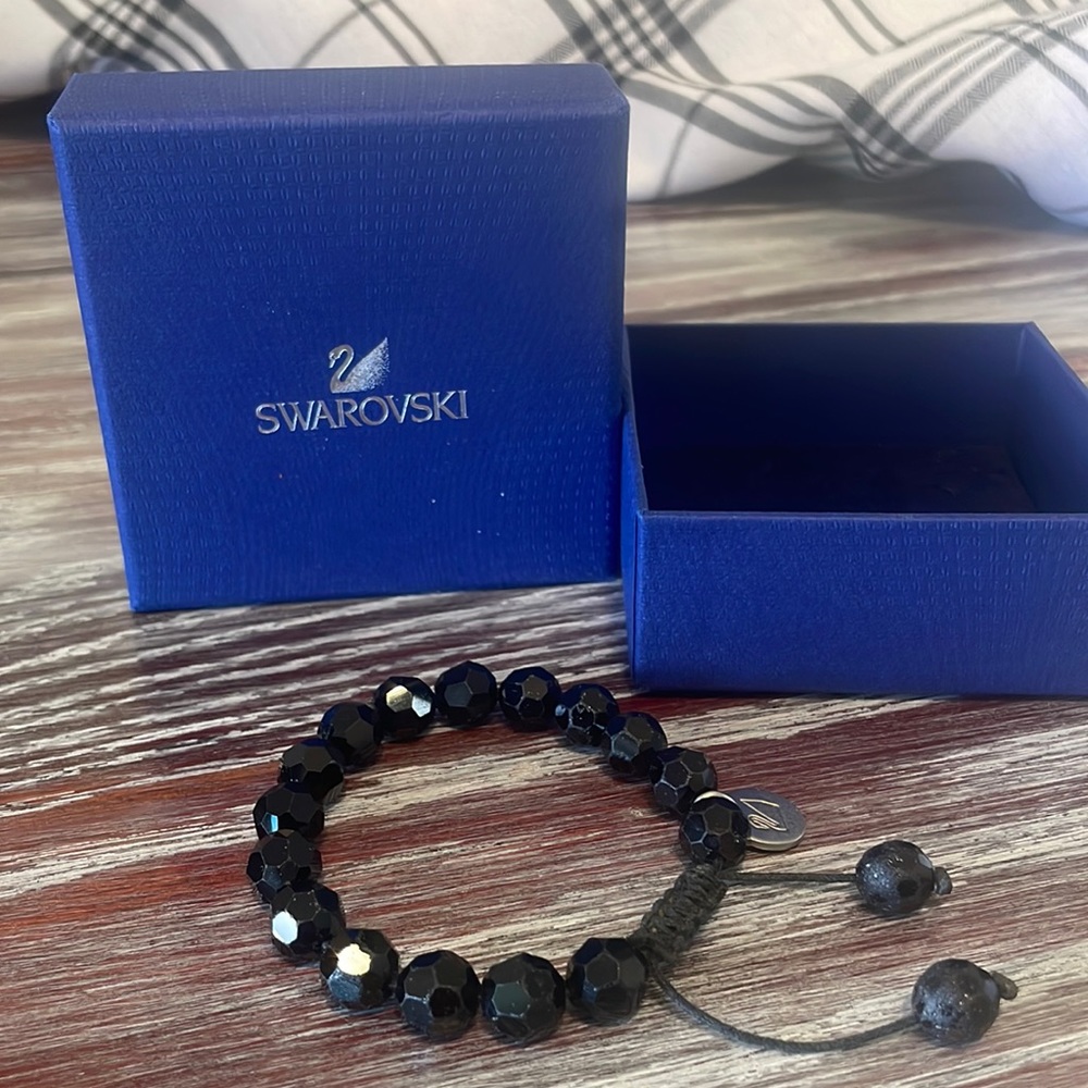 Swarovski black beaded bracelet